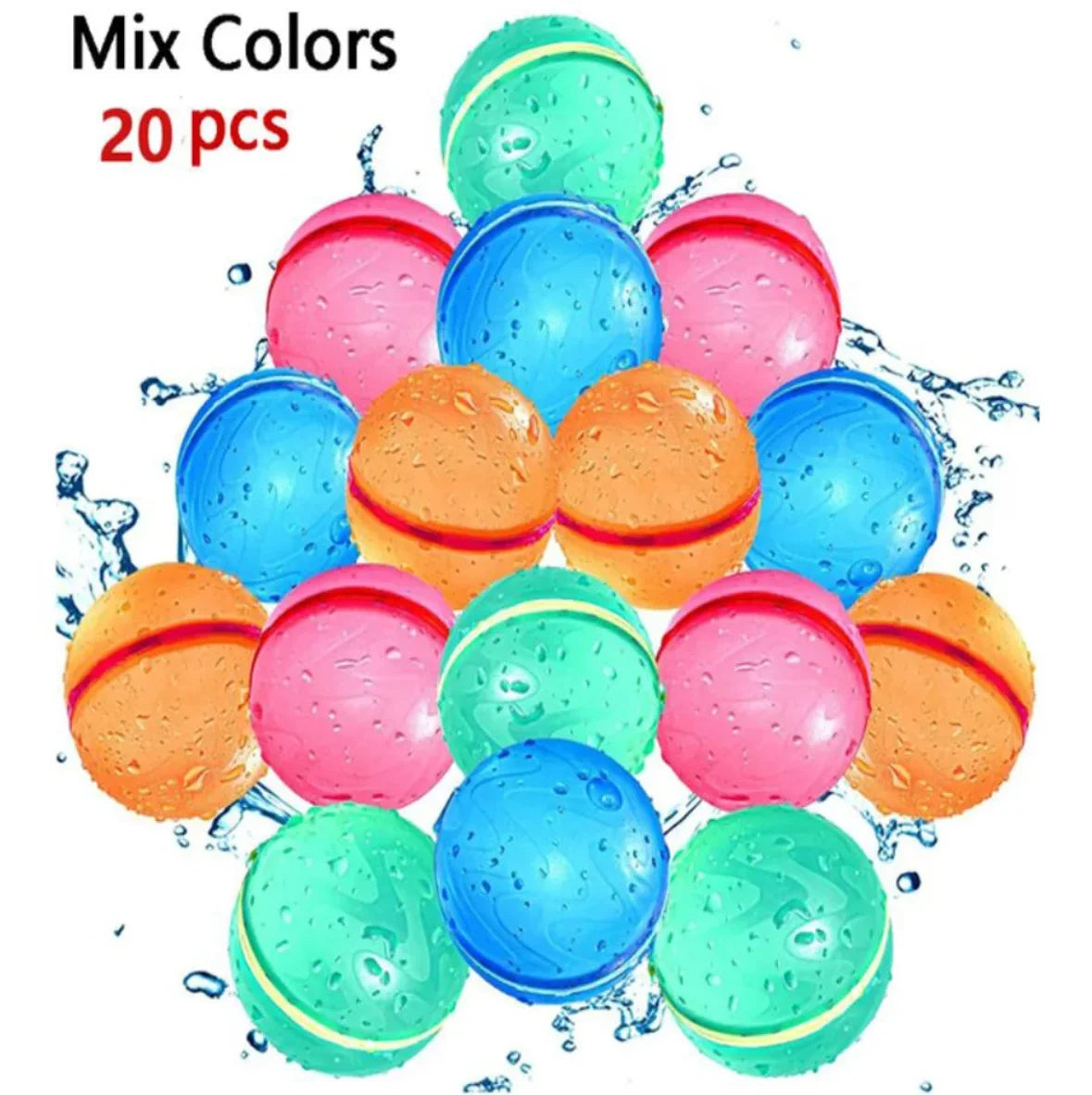 20PCS HydroSplash Reusable Water Balloons myHelestia