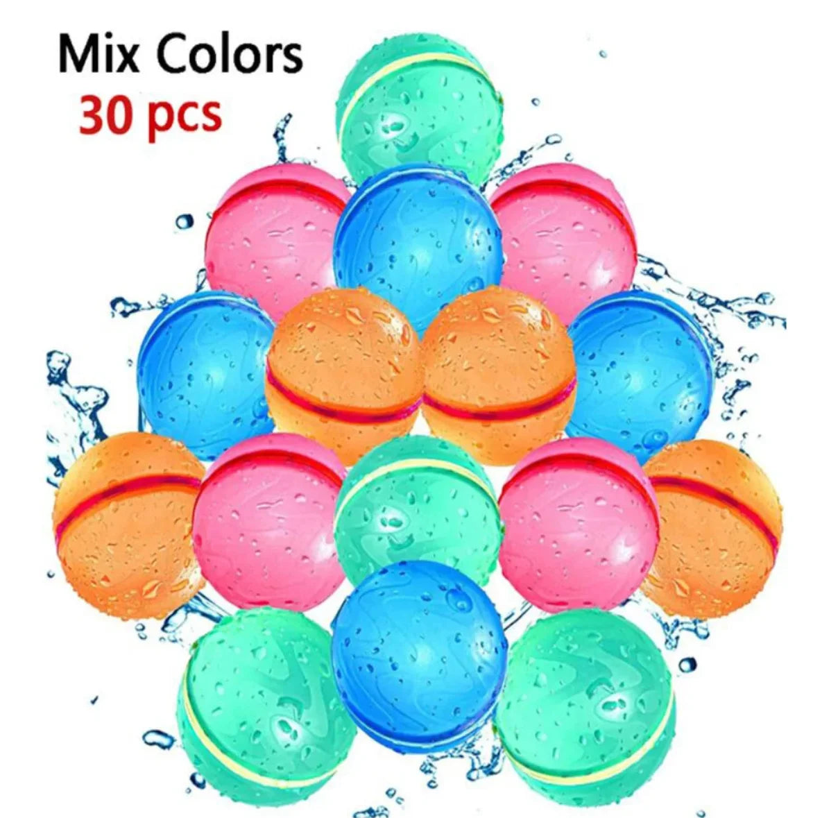 30PCS HydroSplash Reusable Water Balloons myHelestia