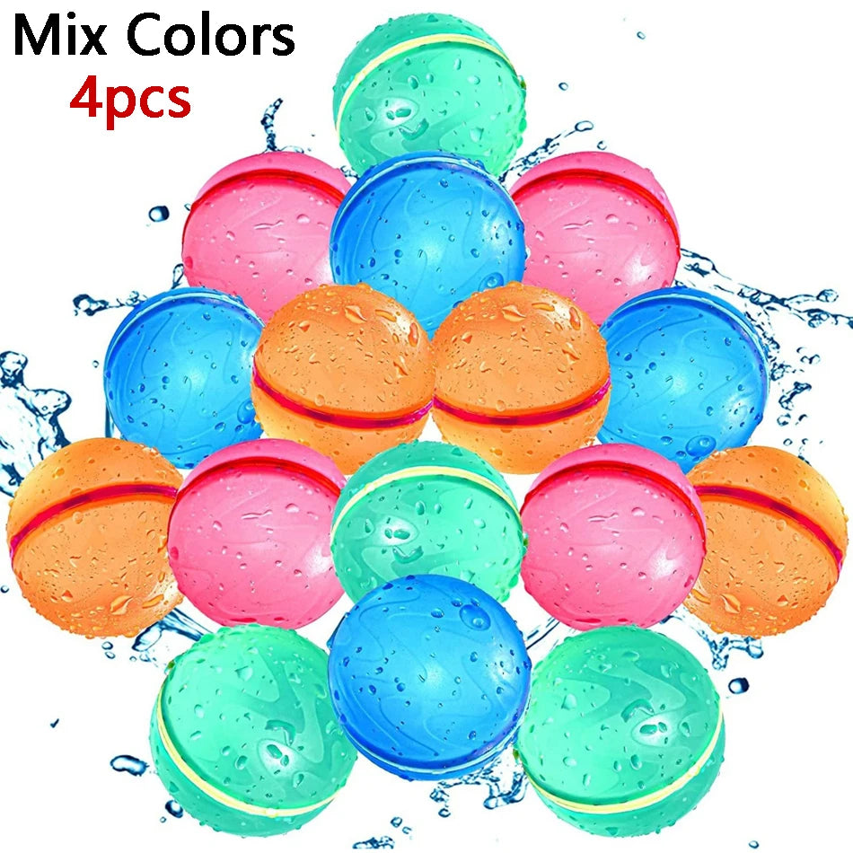 4PCS HydroSplash Reusable Water Balloons