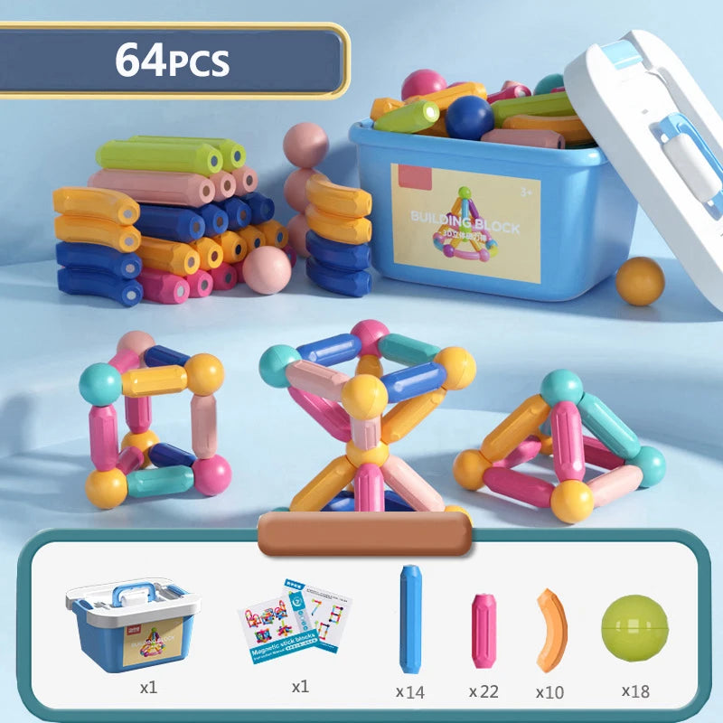 64pcs InnoPlay Magnetic Blocks myHelestia