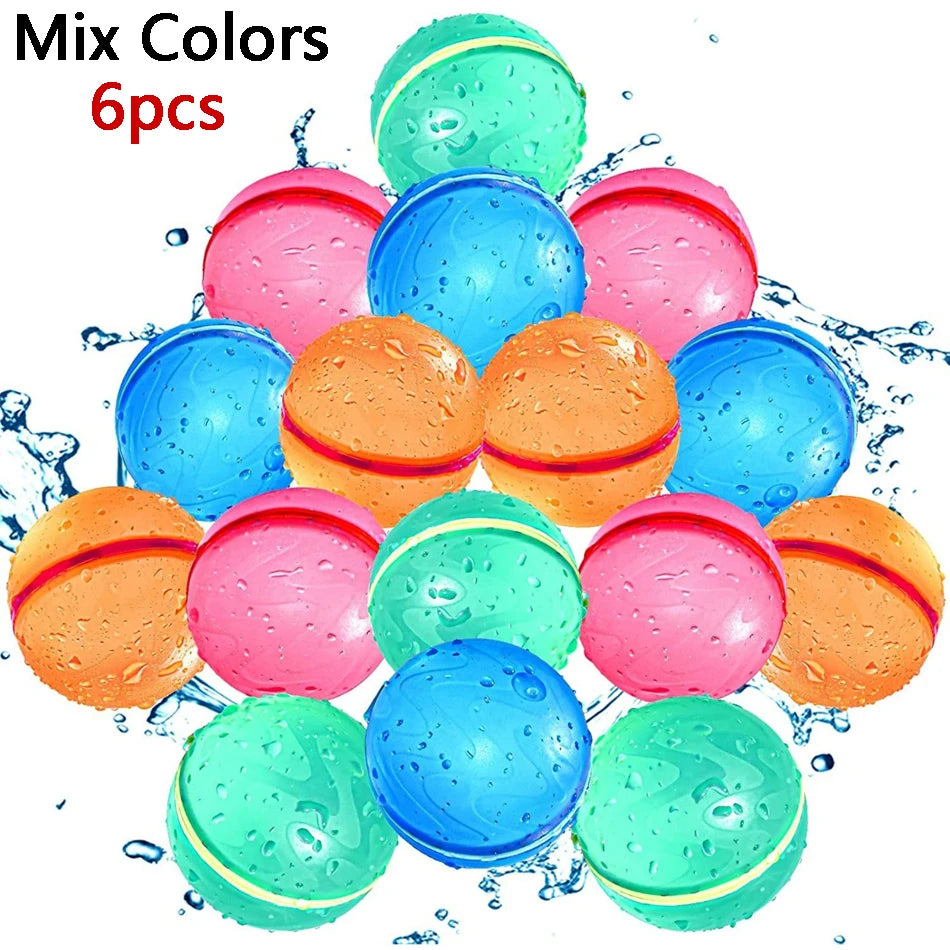 6PCS HydroSplash Reusable Water Balloons myHelestia
