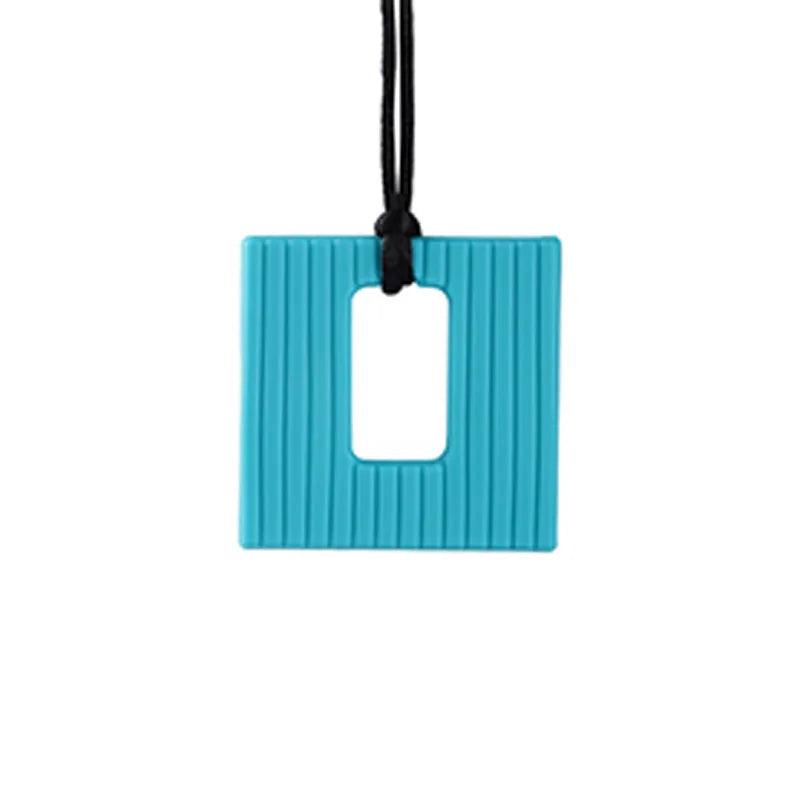 Baby-Blue Square Silicone Chewable Toy myHelestia