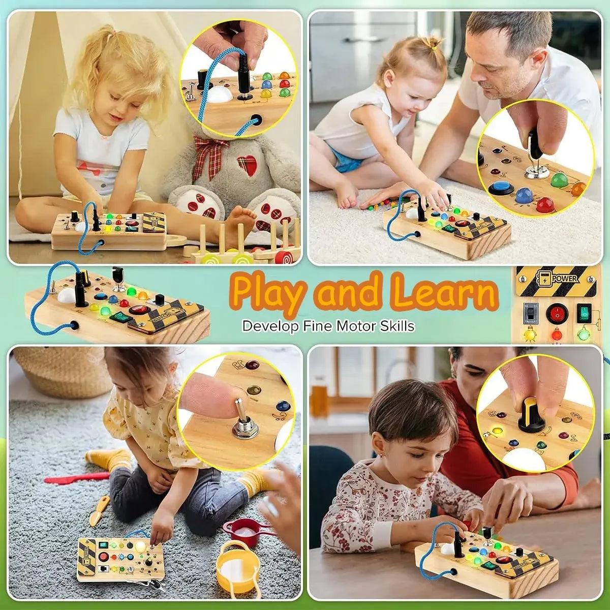 BrightPlay Montessori Sensory Board My Helestia