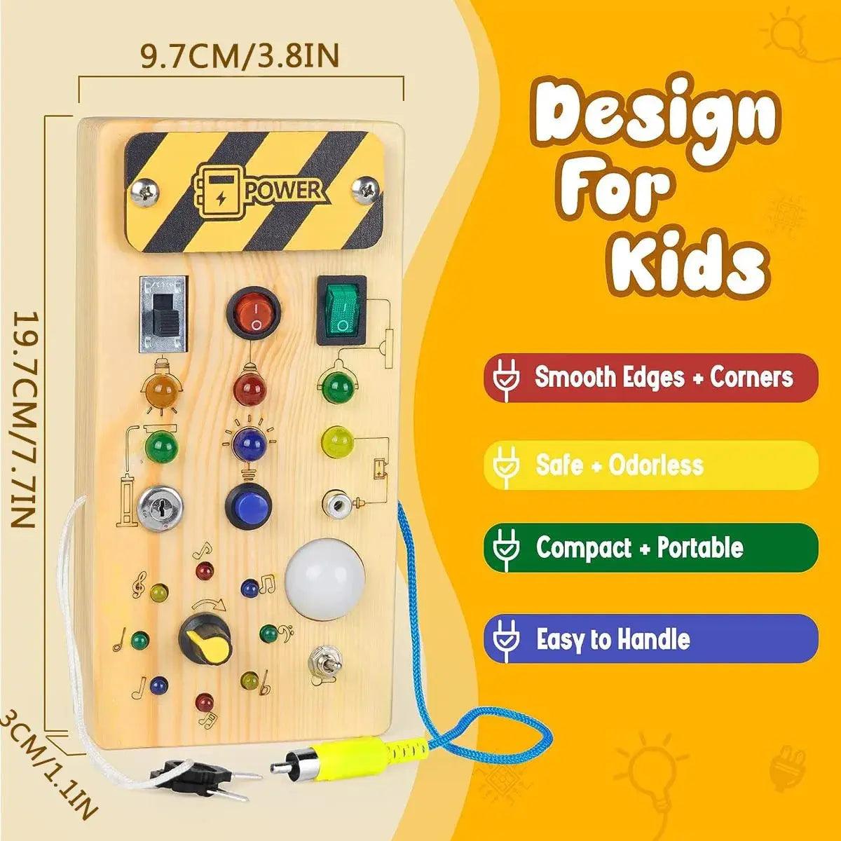 BrightPlay Montessori Sensory Board My Helestia