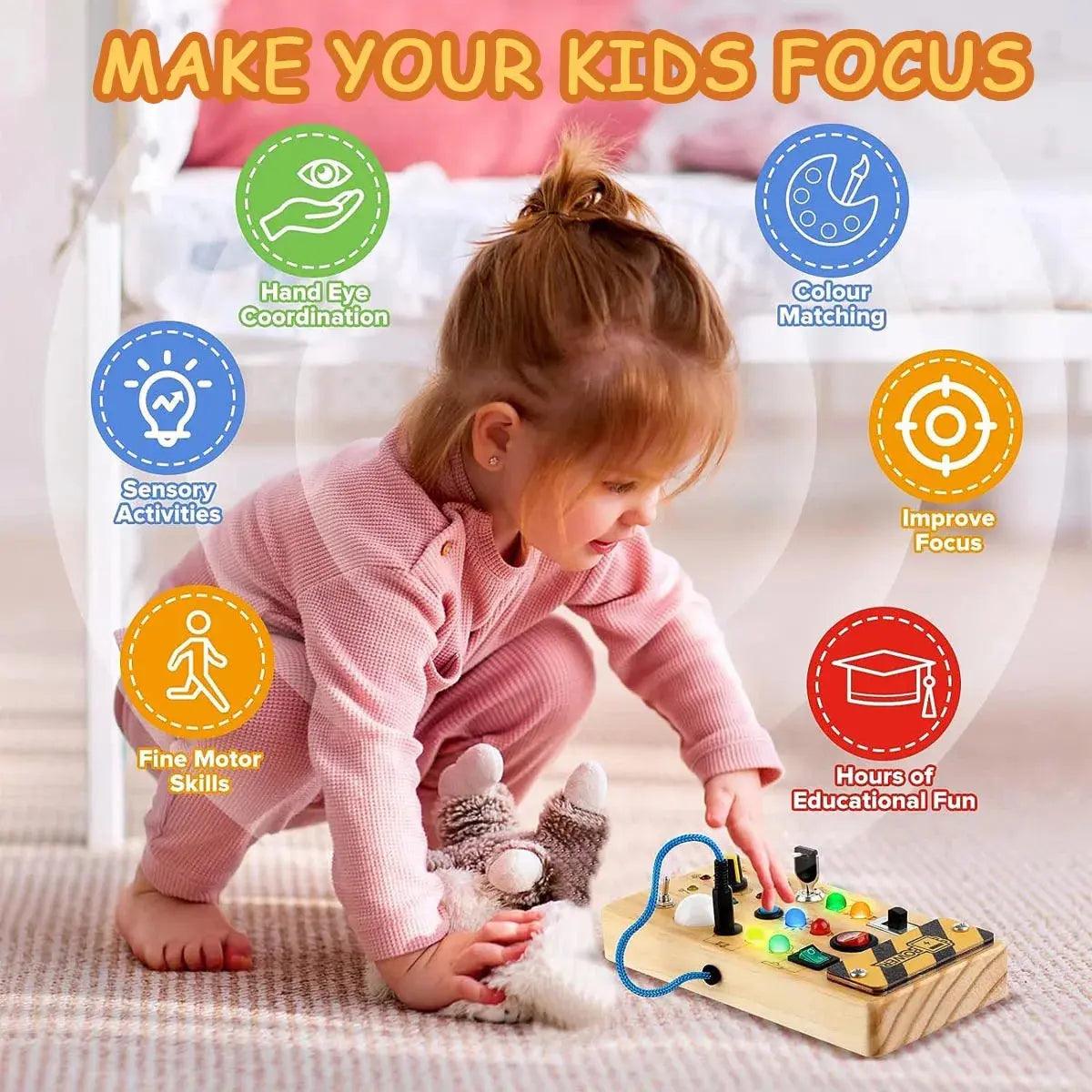 BrightPlay Montessori Sensory Board My Helestia