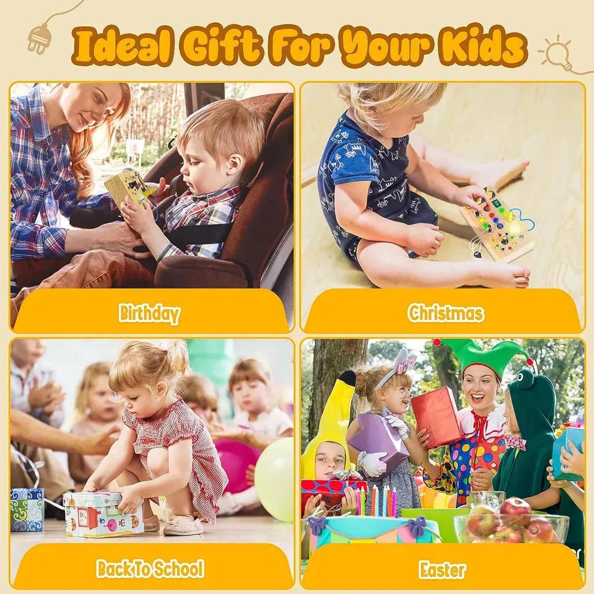 BrightPlay Montessori Sensory Board My Helestia