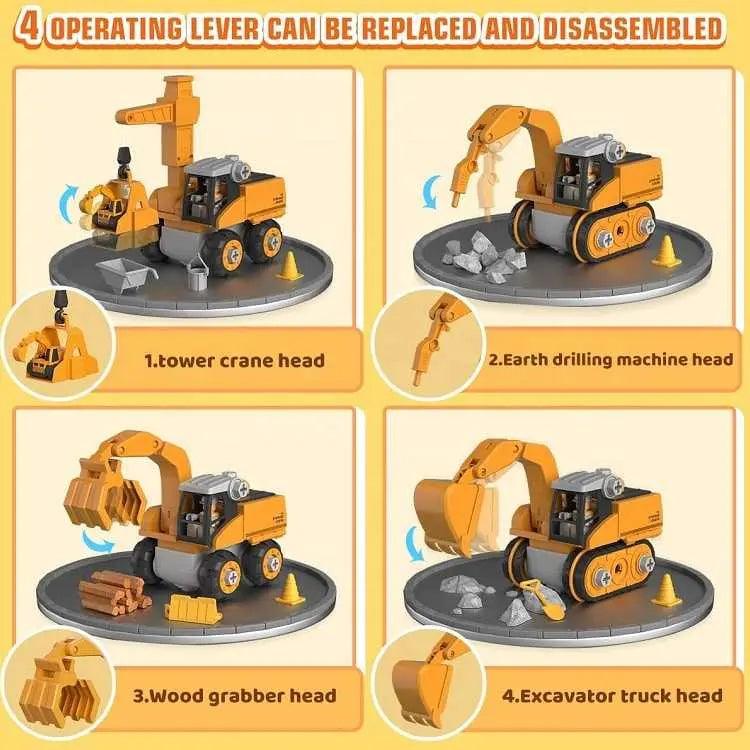 BuildMaster Deluxe Construction Vehicle Set myHelestia