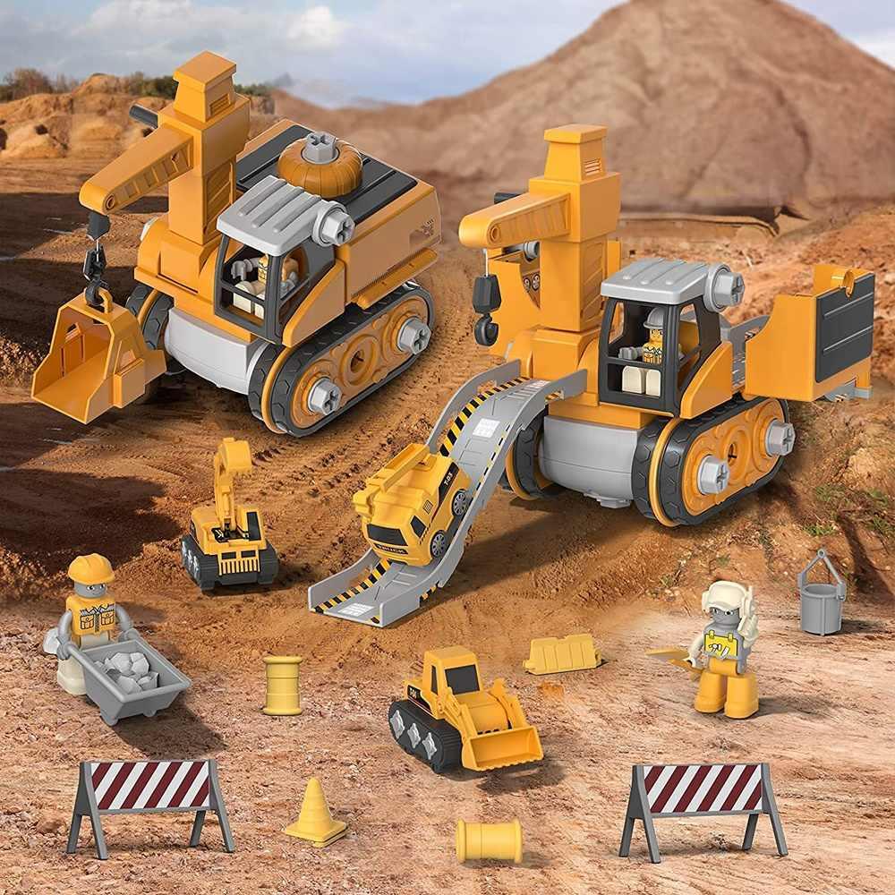 BuildMaster Deluxe Construction Vehicle Set myHelestia