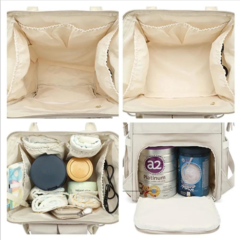 Dual-Layer Waterproof Maternity Backpack with USB My Helestia