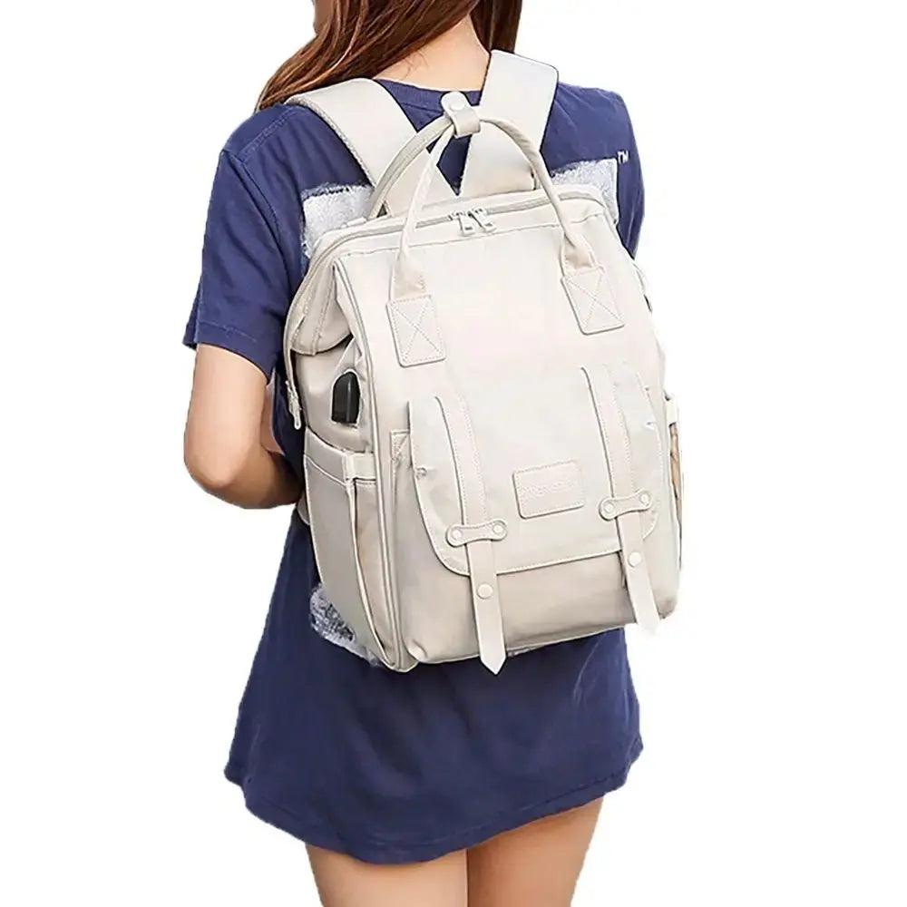 Dual-Layer Waterproof Maternity Backpack with USB My Helestia