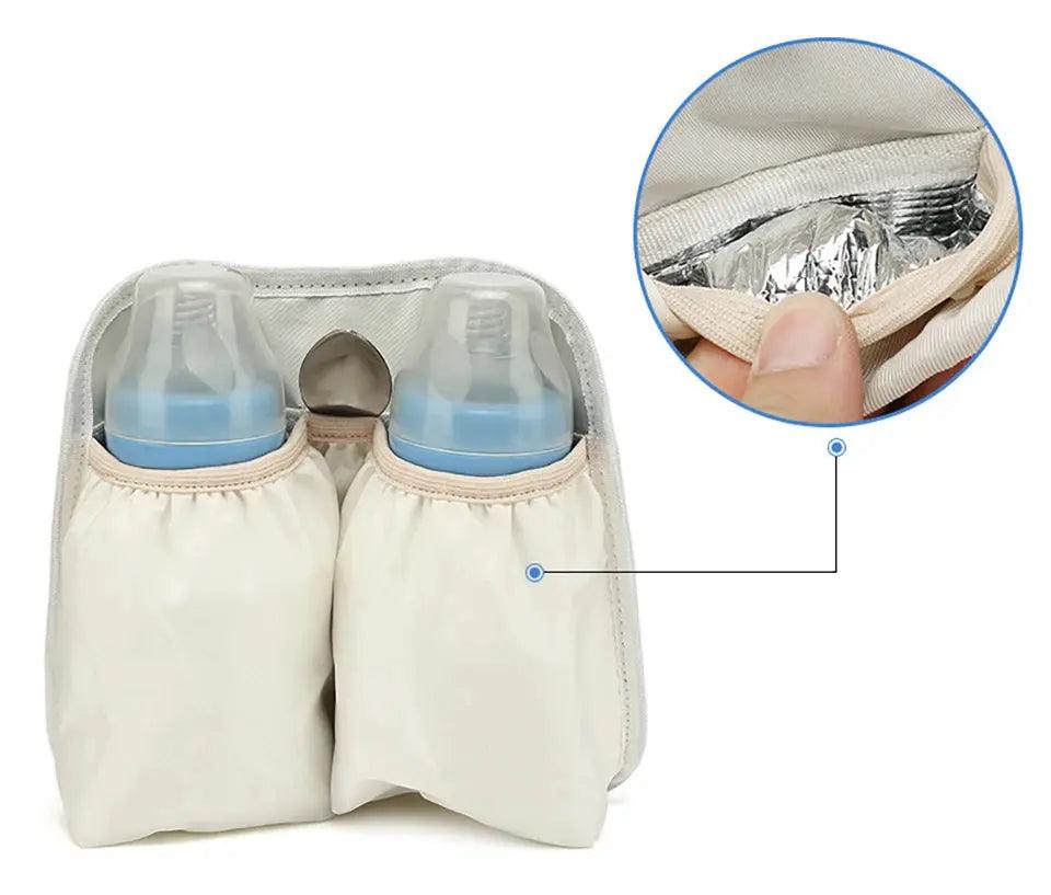 Dual-Layer Waterproof Maternity Backpack with USB My Helestia