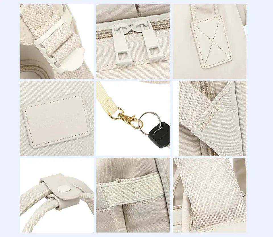 Dual-Layer Waterproof Maternity Backpack with USB My Helestia