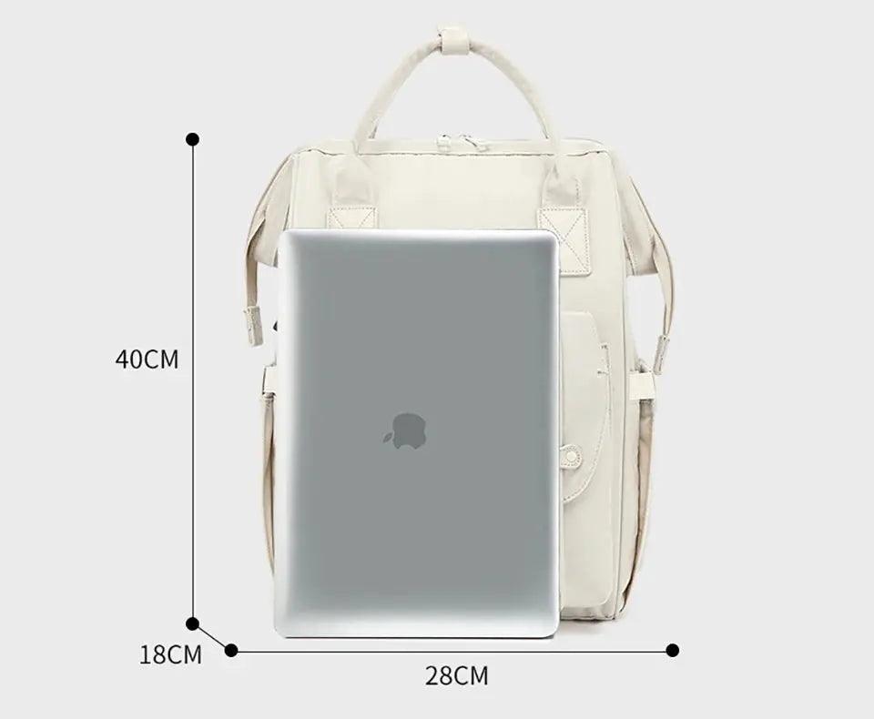 Dual-Layer Waterproof Maternity Backpack with USB My Helestia