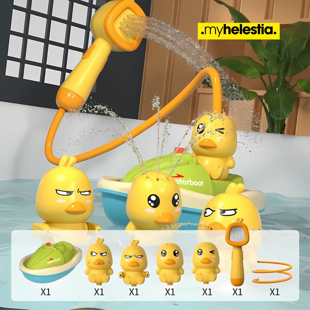 Duck Splash Playset package content