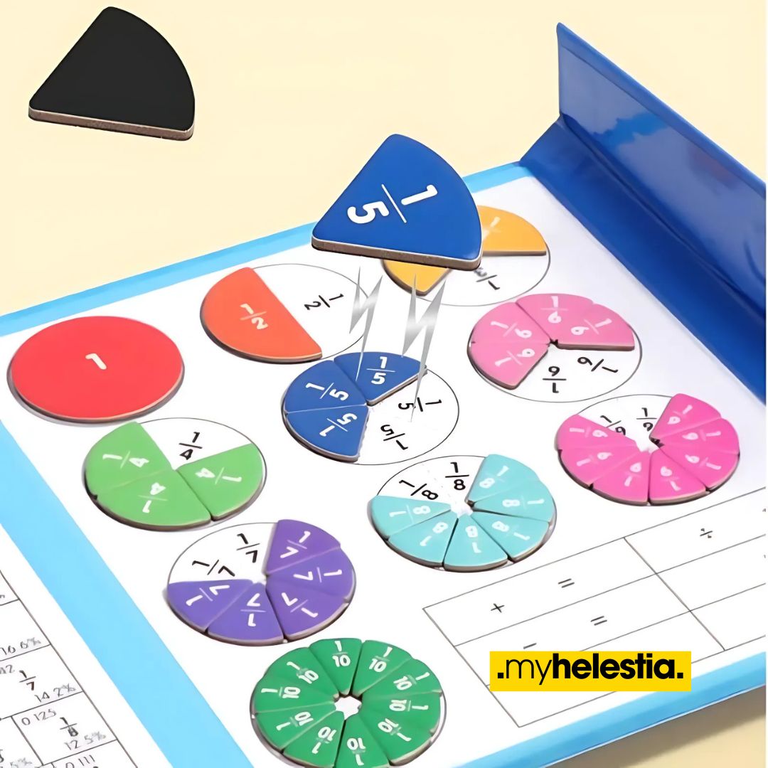 magnetic pieces in use