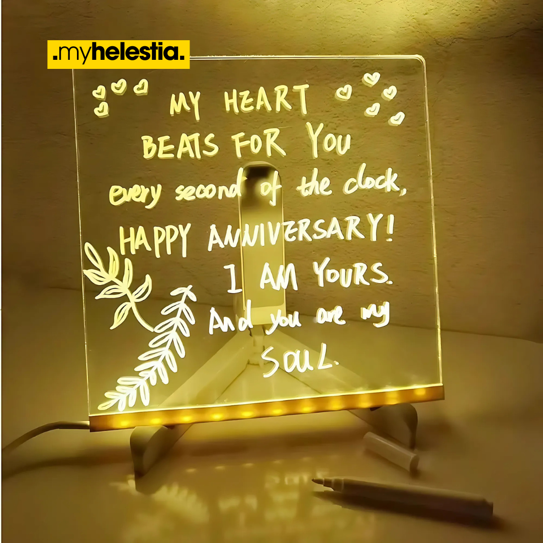 message on glownote