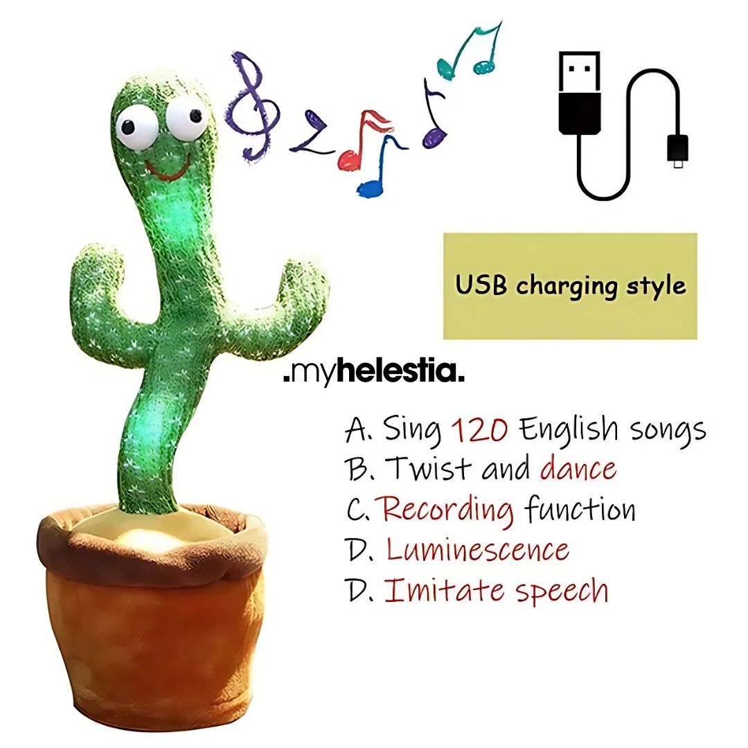Groovy Glow Dancing Cactus features