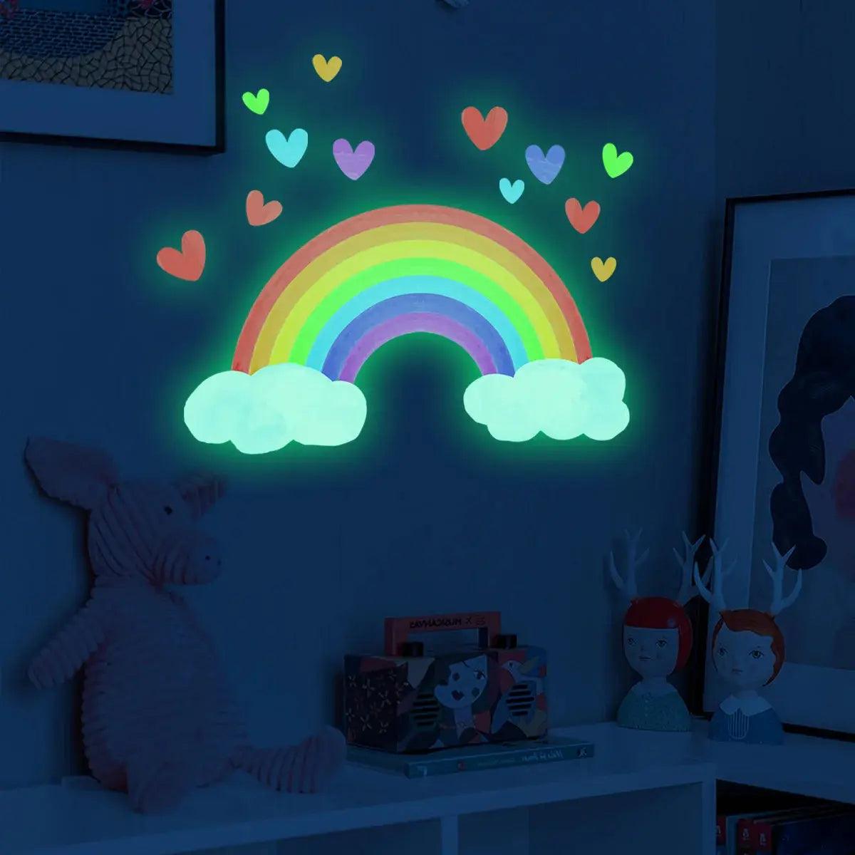 Rainbow-hearts Magical Twilight Wall Stickers My Helestia