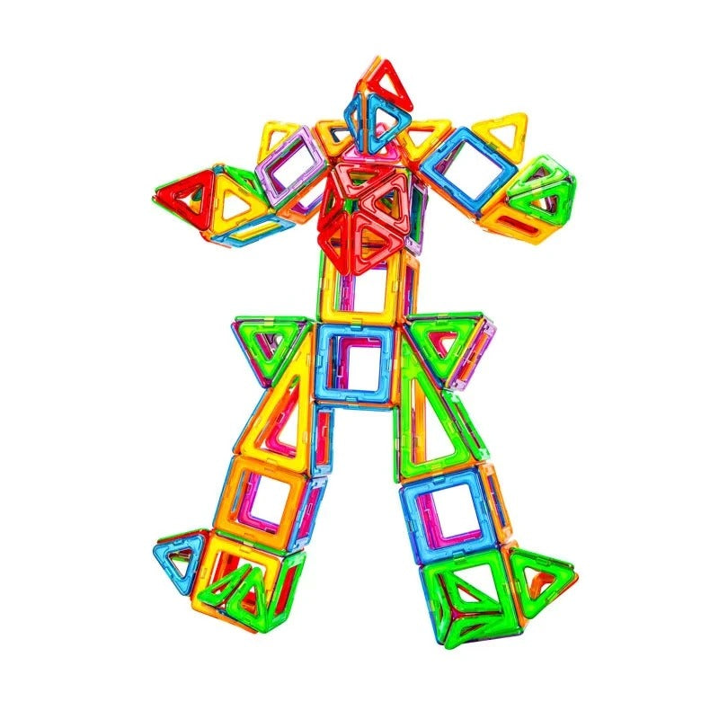 robot created with toy's blocks
