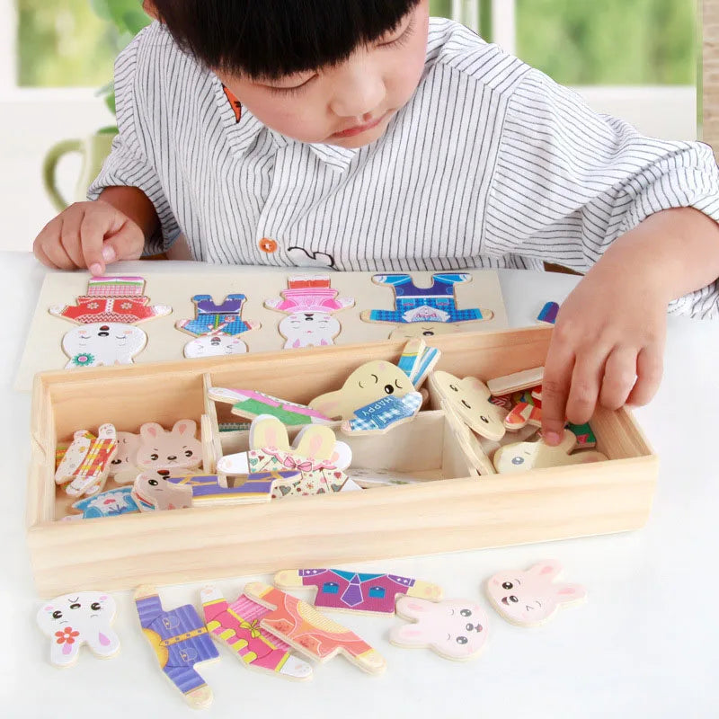 child playing with toy