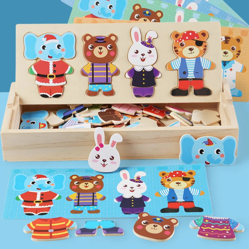 display of toy, pieces and cards