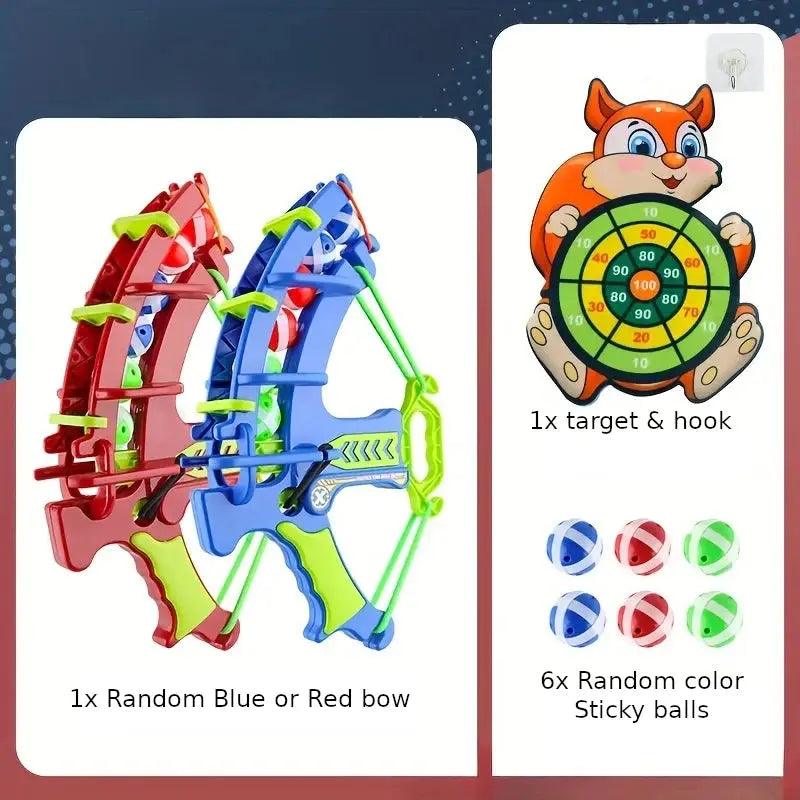 Orange-Squirrel Montessori Shoot 'n Stick Target Game My Helestia