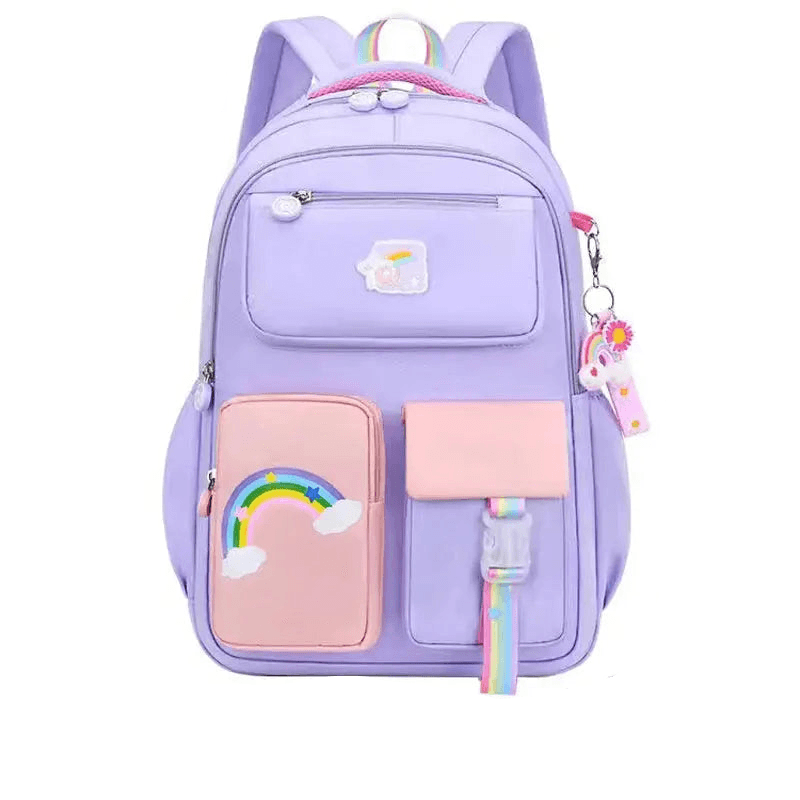 Rainbow-Bliss Rainbow Macaron Backpack My Helestia