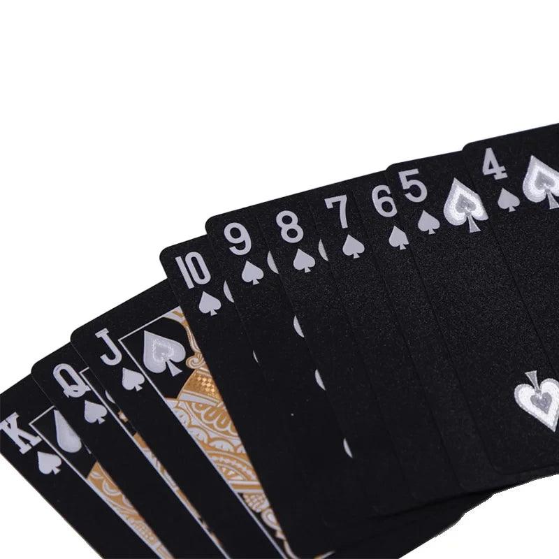 Luxe Black & Gold Poker Deck myHelestia