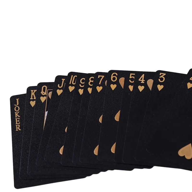 Luxe Black & Gold Poker Deck myHelestia