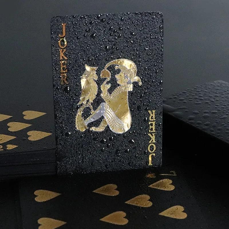 Luxe Black & Gold Poker Deck myHelestia