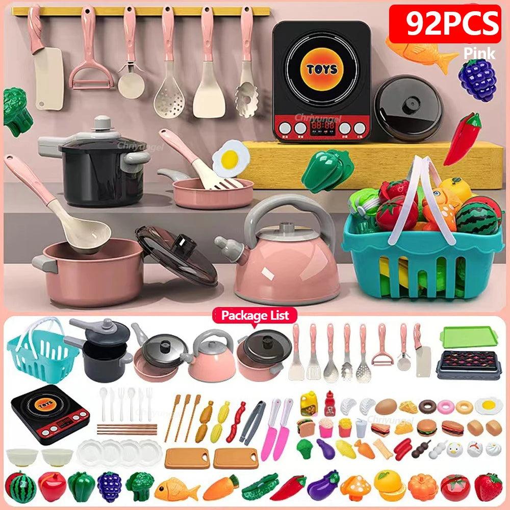 92PCS-Pink Mini MasterChef Kitchen Playset myHelestia