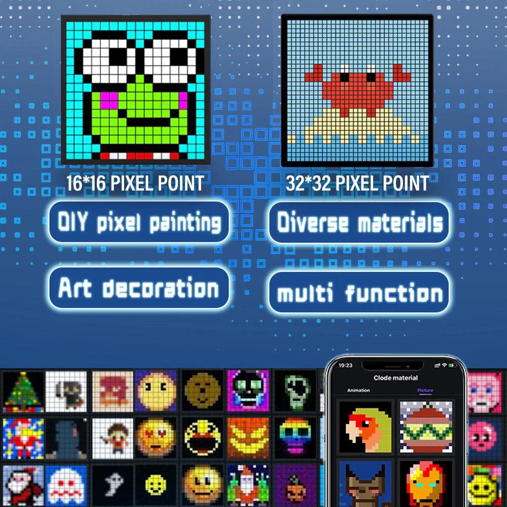 LumaVibe LED Pixel Art Display My Helestia