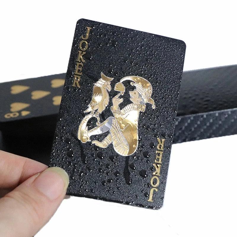 Luxe Black & Gold Poker Deck myHelestia