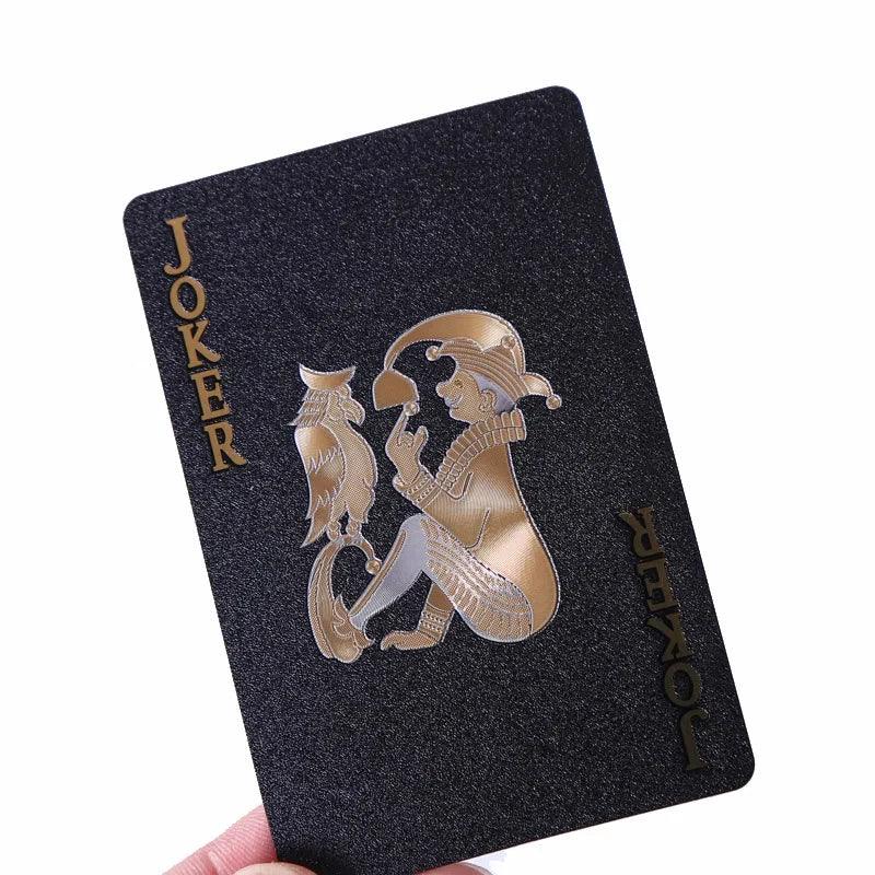 Luxe Black & Gold Poker Deck myHelestia
