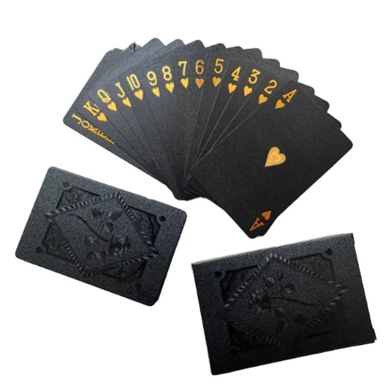 Luxe Black & Gold Poker Deck myHelestia