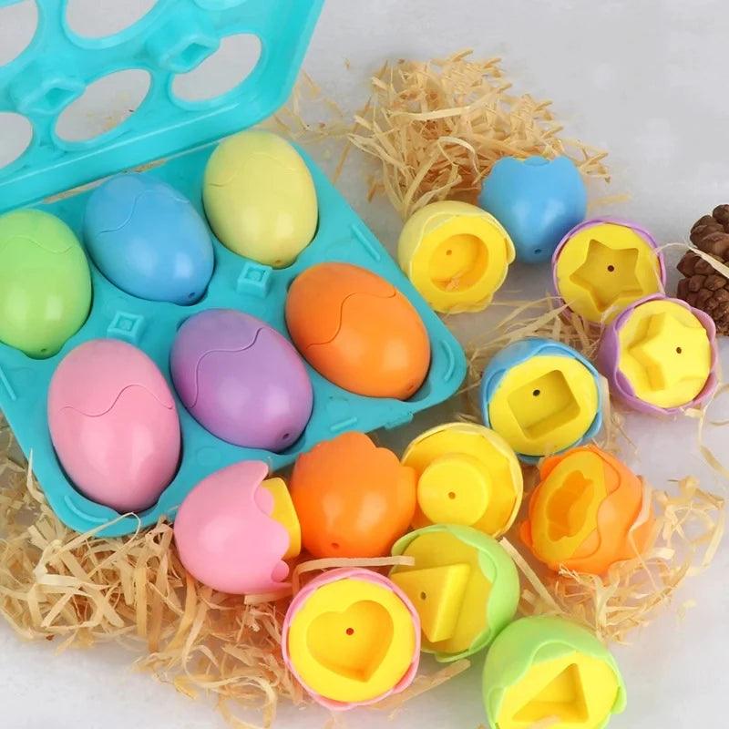 6pcs-shape ShapeSorter Learning Eggs myHelestia