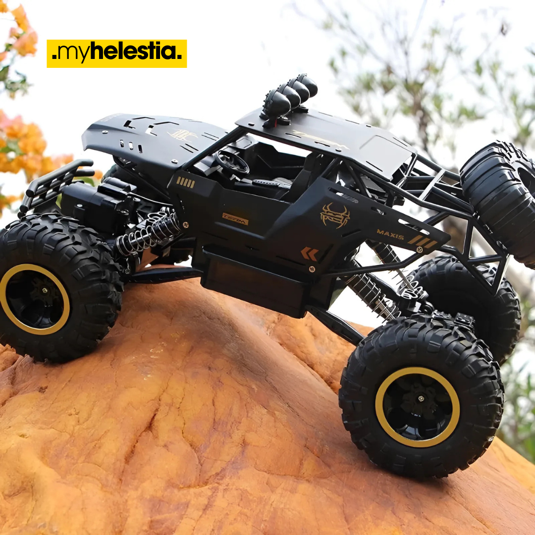 TurboTrail 4x4 Off-Road RC Truck on top of rocks
