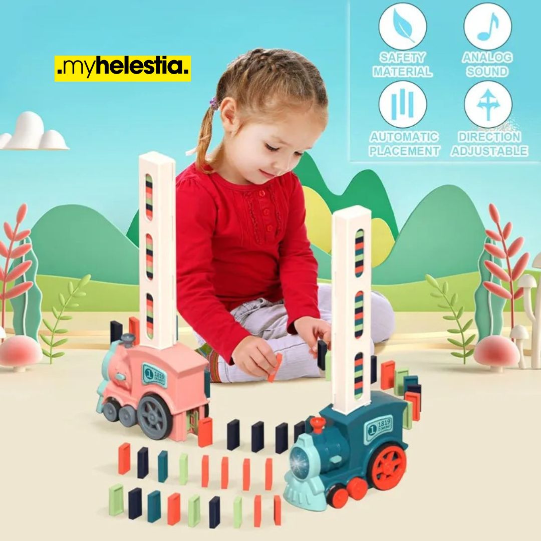girl with Domino Laying Express