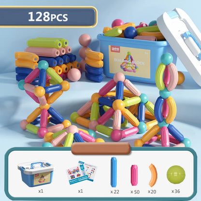 128 pieces InnoPlay Magnetic Blocks myHelestia 