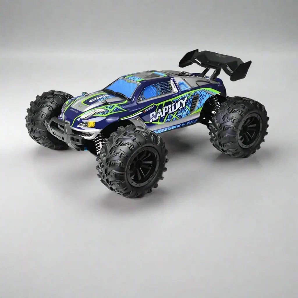 Blue-Monster-Truck BlazeStorm 4X4 Turbo RC Monster Truck My Helestia 