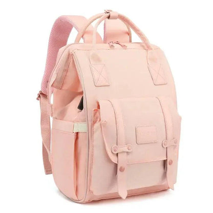 Blush Pink model CareNest Baby Essentials Backpack - myHelestia