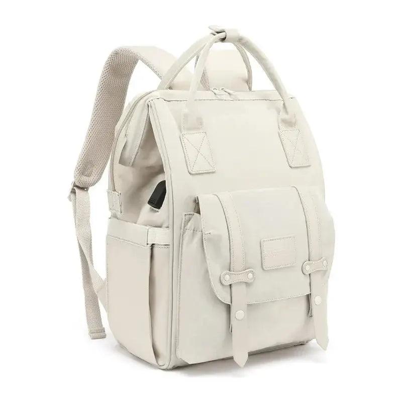 Cream Beige model CareNest Baby Essentials Backpack - myHelestia