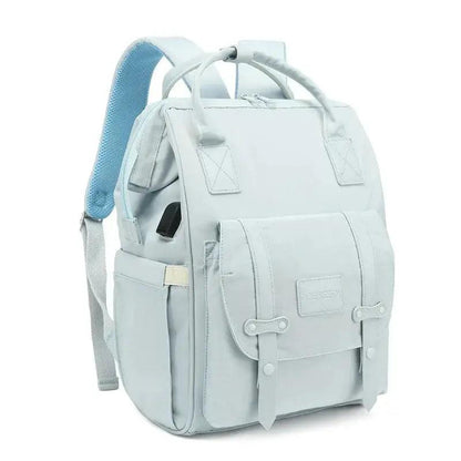 Sky Blue model CareNest Baby Essentials Backpack - myHelestia