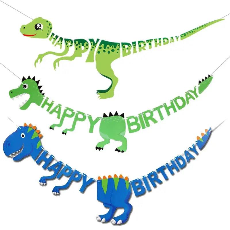 Dino Party Deluxe Happy Birthday Banner My Helestia 