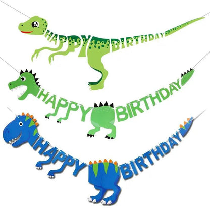 Dino Party Deluxe Happy Birthday Banner My Helestia 