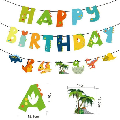 Dino Party Deluxe Happy Birthday Banner My Helestia 