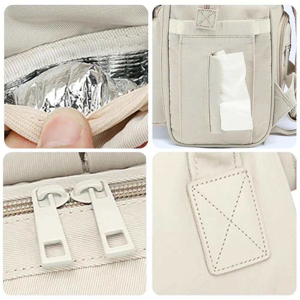 Dual-Layer Waterproof Maternity Backpack with USB My Helestia 