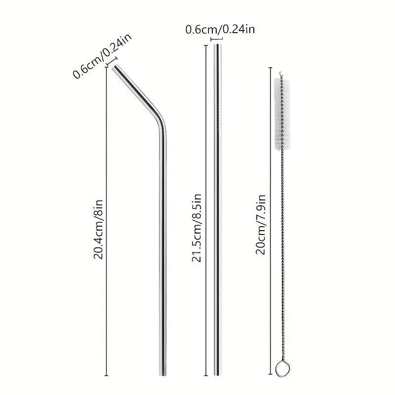 EcoSip Stainless Steel Reusable Straws My Helestia 