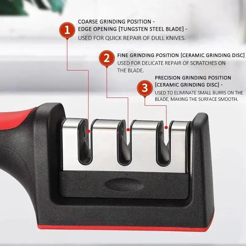 EdgeMaster Pro Handheld 4-Stage Knife Sharpener My Helestia 