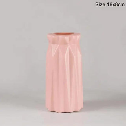 Nordic-Bliss-Geometric-Vase-Pink Elegant and Modern Nordic Flower Vase My Helestia 